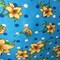1 Yard Lily Floral Polka Dot Print Poly Cotton Fabric Elegant Floral Design 59 Inches Wide